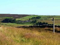 July17PennypieHs  Pennypie House seen from  one of the Blanchland Walks in the very south of Northumberland.
