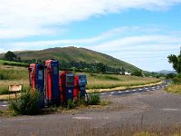 JulyYeaveringBell  This abandoned filling station has now dissapeared (2015) the buildings seen are the hamlet of Akeld. Northumberland.