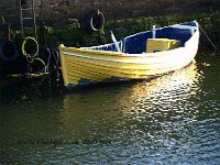 May9yelloBoat  An evening shot at Seaton Sluice harbour.